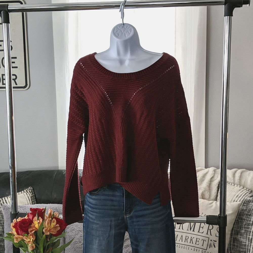 Maroon sweater from Charlotte Russe